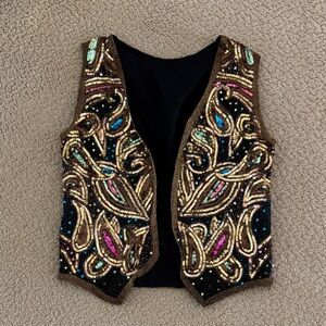 Embellished Sequin Vest